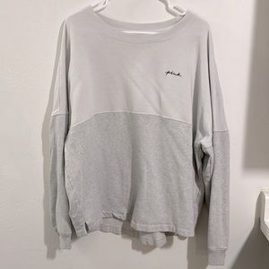 XL White and Gray Crewneck sweater